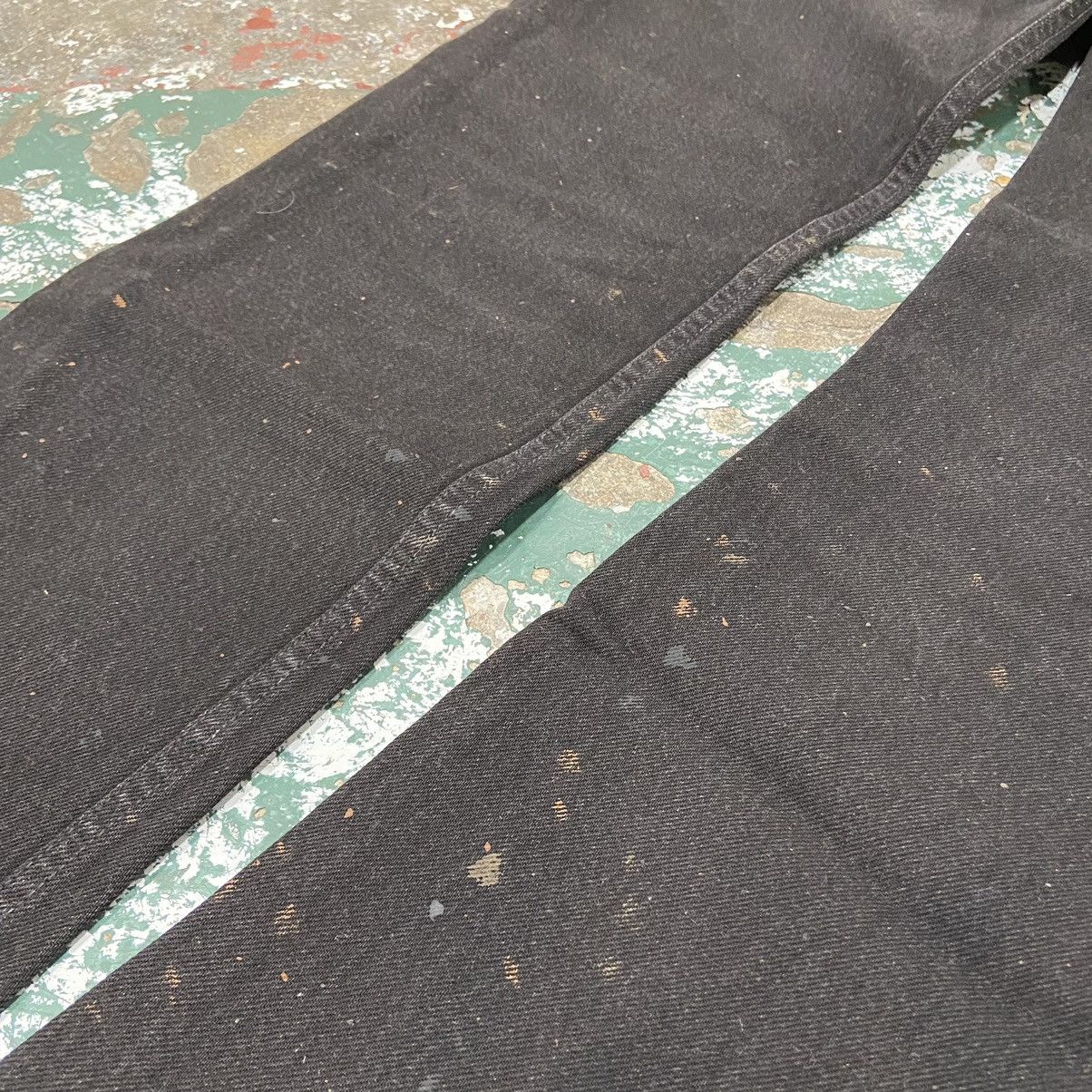 Levi's × Vintage Vintage 1990s Levi's Paint Splatter Black Denim Jeans Size US 29 - 4 Thumbnail
