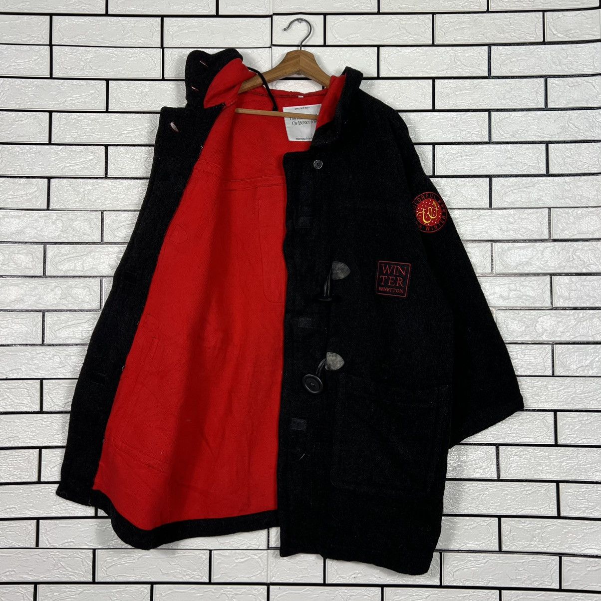 United Colors Of Benetton WINTER BENETTON Red Lined Hooded Coat Jacket #4141-C189 Size US L / EU 52-54 / 3 - 10 Thumbnail