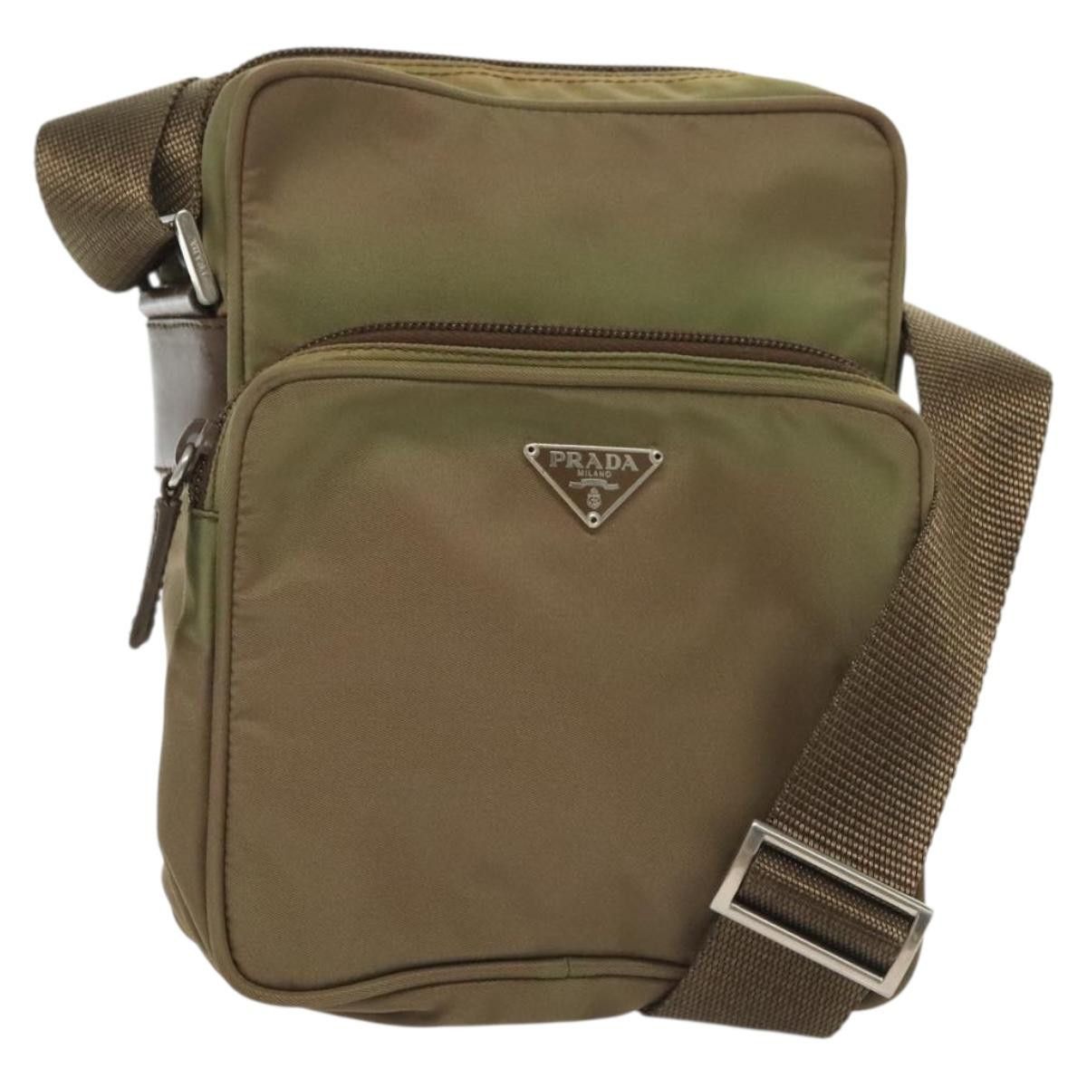 Prada PRADA Shoulder Bag Nylon Khaki Silver Size ONE SIZE - 1 Thumbnail