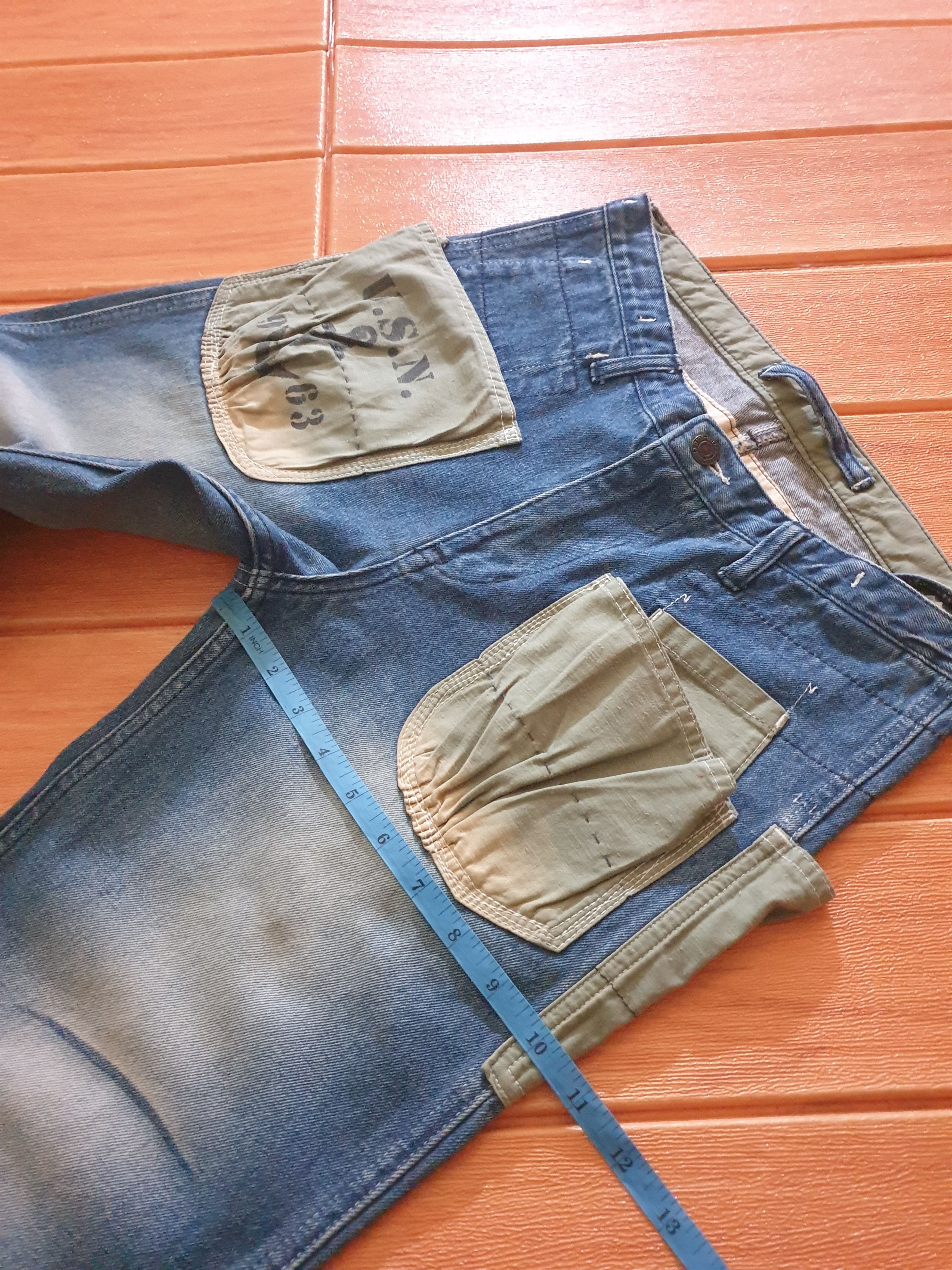PPFM 💥Thrift standard USN denim pant Size US 29 - 6 Thumbnail