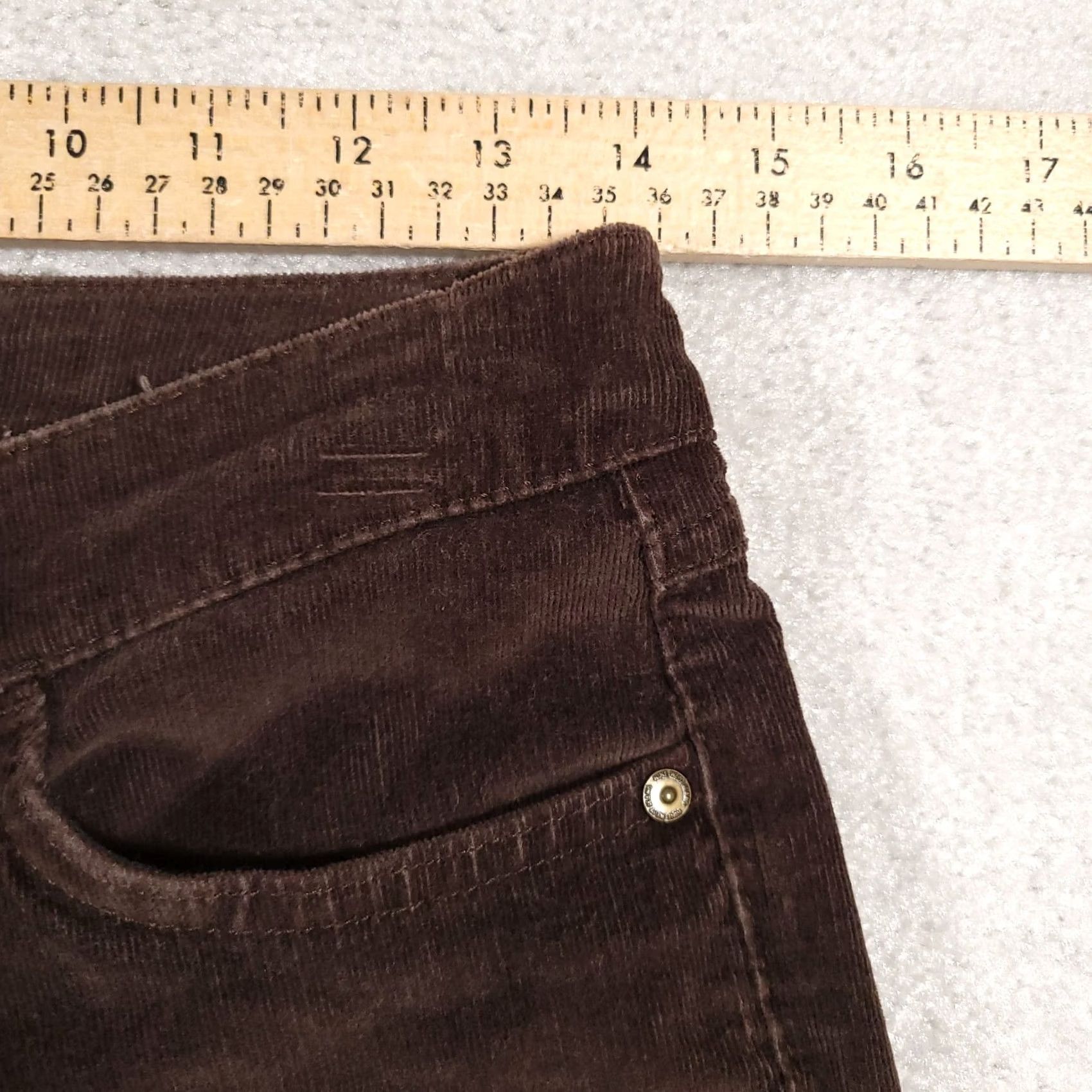 Nine West Nine West Corduroy Pants Jegging Cotton Stretch Straight Leg Women's 4 26 Brown Size 27" / US 4 / IT 40 - 7 Thumbnail