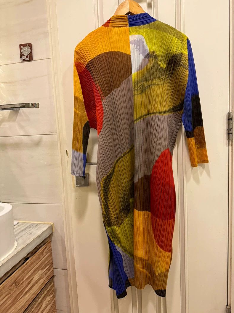 Issey Miyake Issey Miyake size:3 A color-blocked cardigan Size XS / US 0-2 / IT 36-38 - 3 Thumbnail