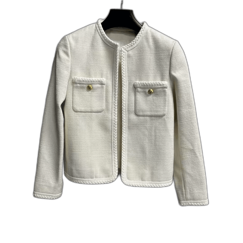 Celine Celine White Casual Long Sleeve Jacket Size S / US 4 / IT 40 - 1 Thumbnail