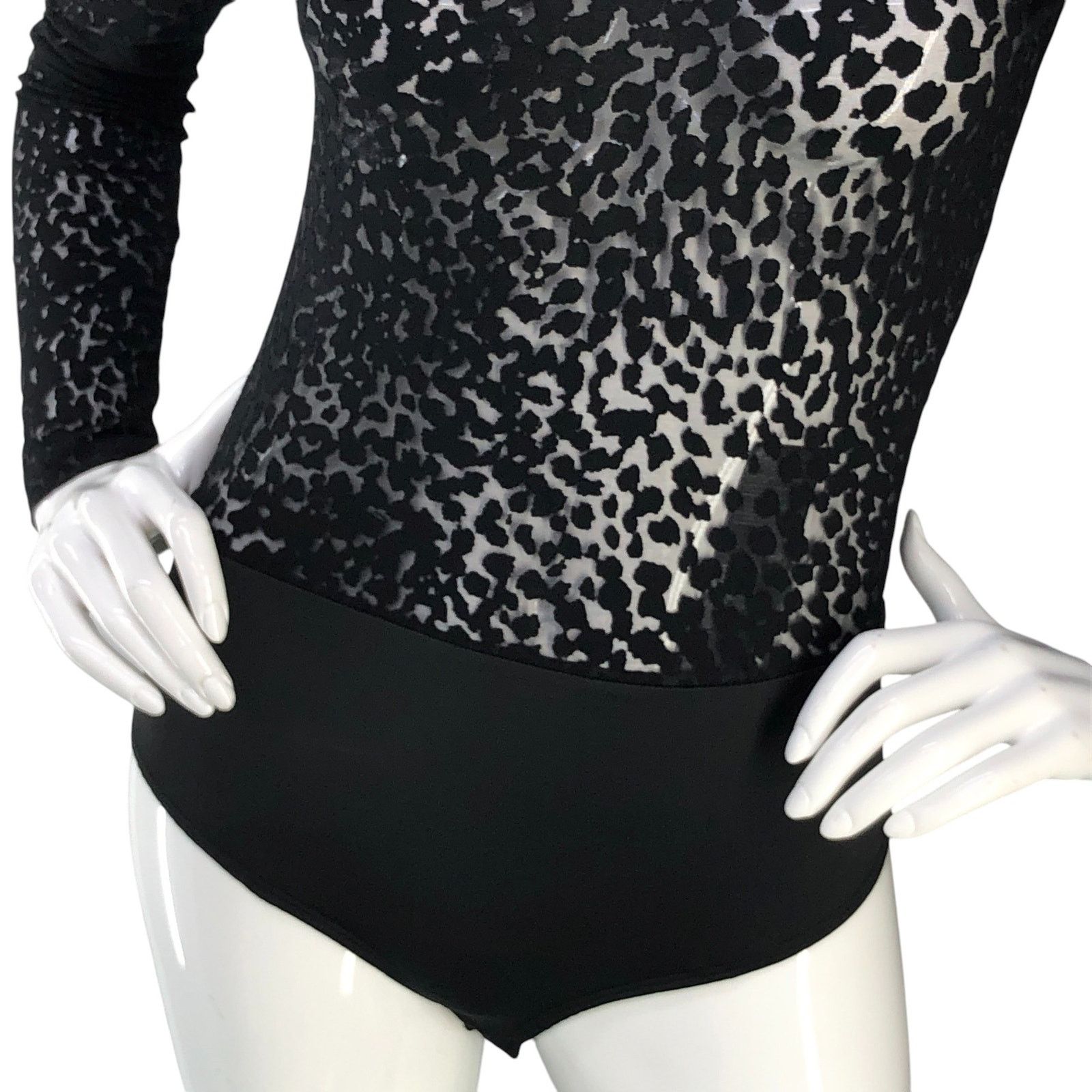 Allsaints ALLSAINTS All Saints Size 0 Bodysuit Bela Leopard Top Black Size XS / US 0-2 / IT 36-38 - 3 Thumbnail