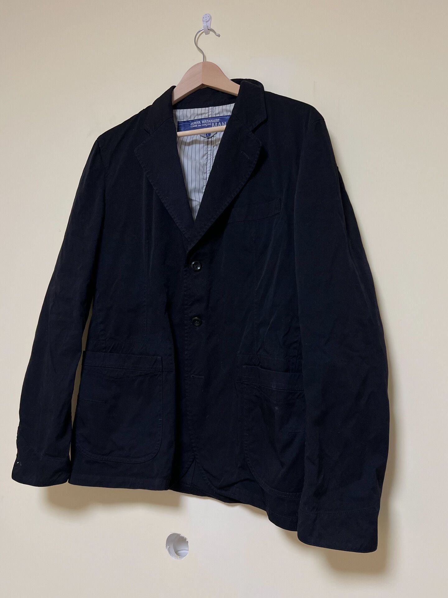 Junya Watanabe Junya Watanabe Black Casual Suit Jacket Size US L / EU 52-54 / 3 - 1 Thumbnail
