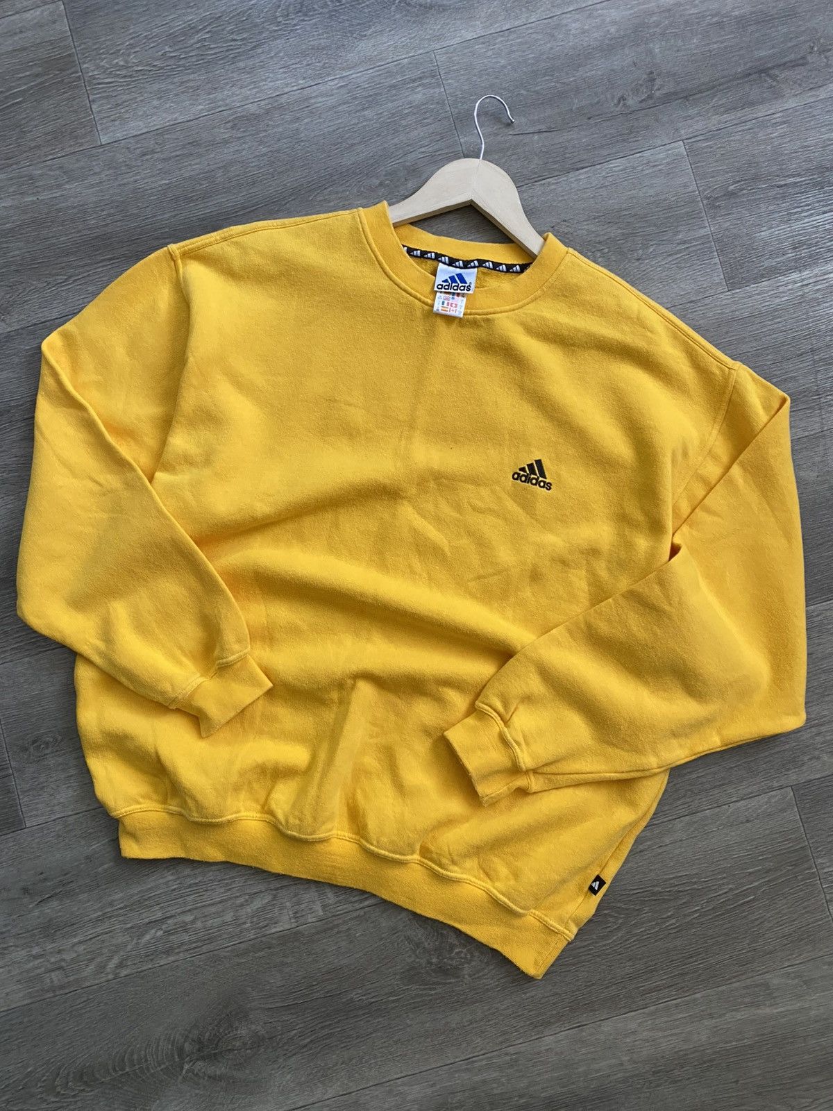 Adidas × Vintage 🫧 ADIDAS VINTAGE Y2K Sweatshirt 90s Size US L / EU 52-54 / 3 - 1 Thumbnail