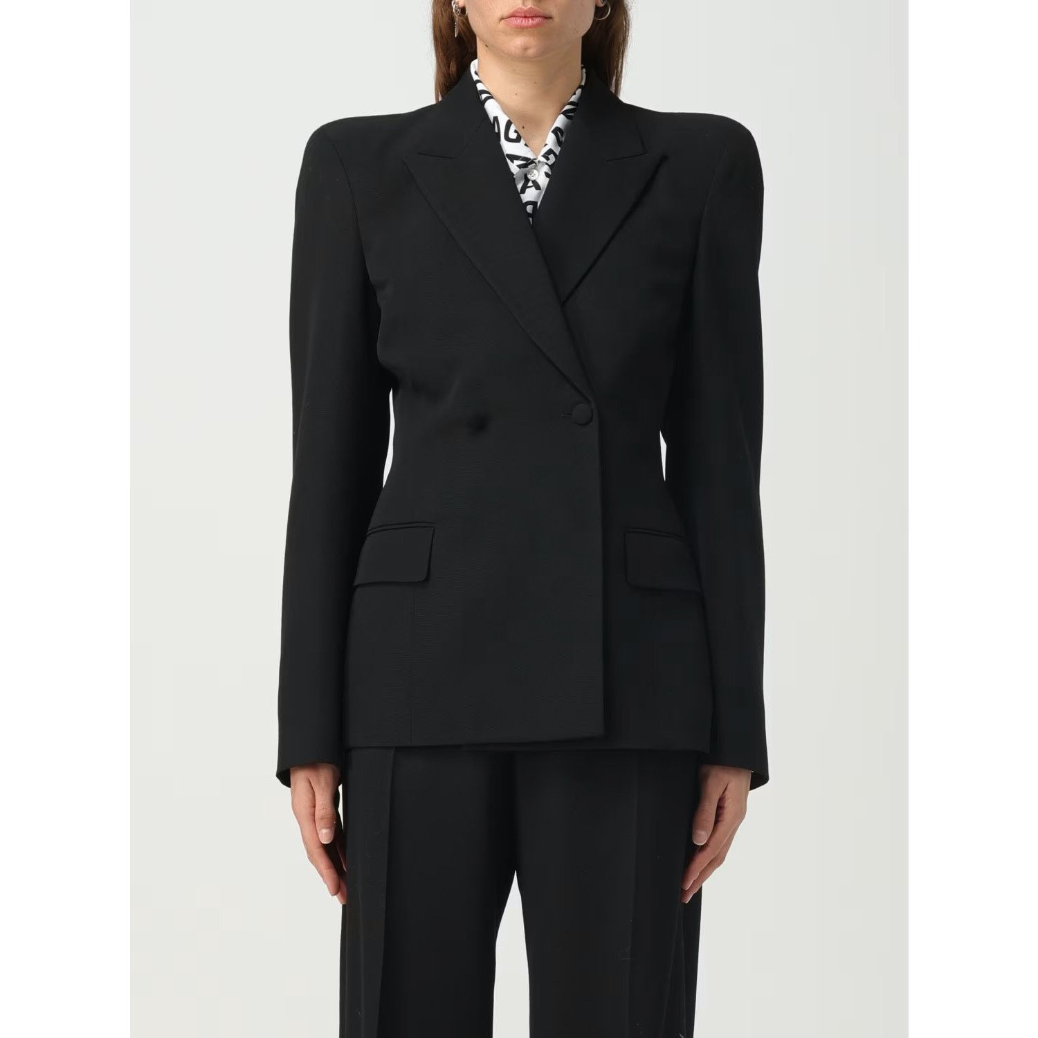 Balenciaga NWT 2023 Balenciaga Round Shoulder Waisted Jacket - FR 40 Size L / US 10 / IT 46 - 1 Thumbnail