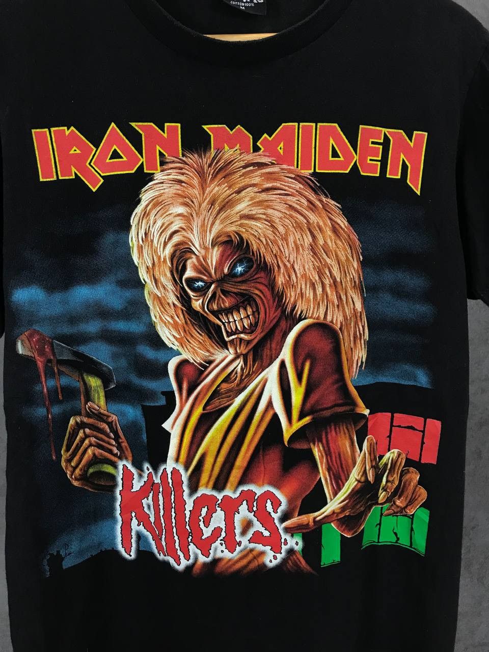Band Tees Iron Maiden vintage overprinted rock band tee Size US M / EU 48-50 / 2 - 4 Thumbnail