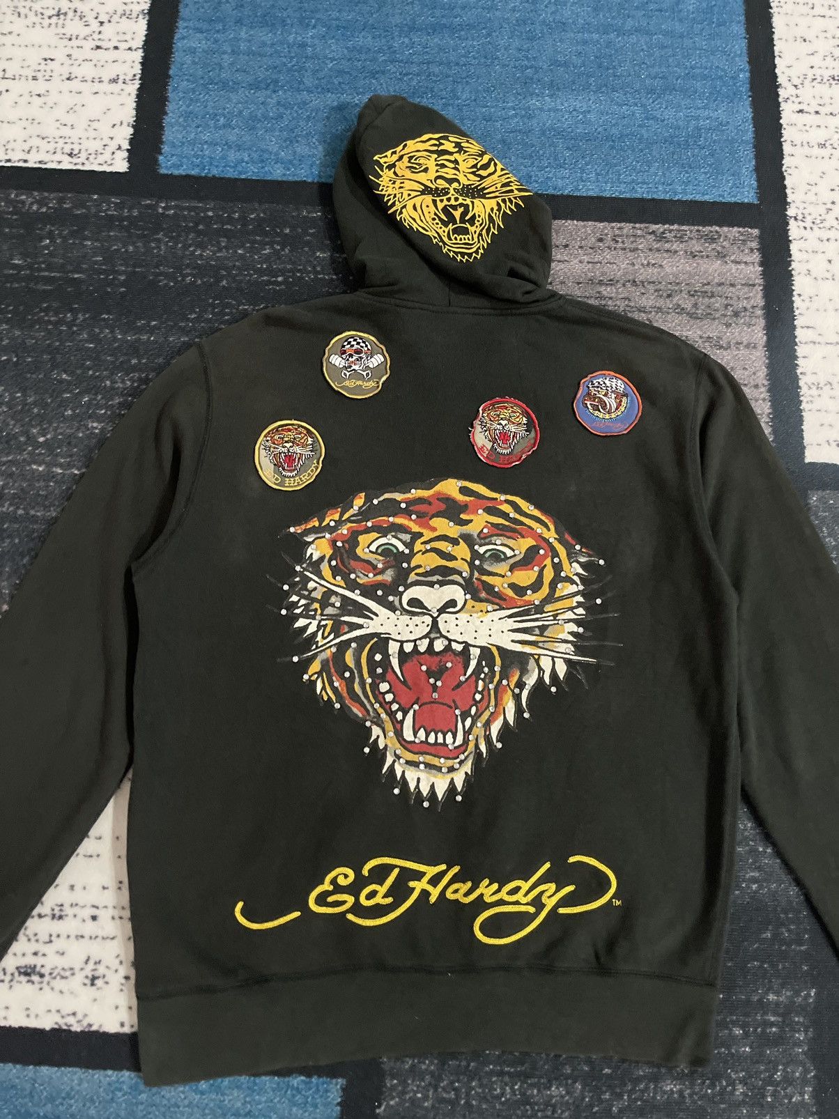 Christian Audigier Vintage Ed Hardy Zipper Hoodie Jacket Size US M / EU 48-50 / 2 - 8 Thumbnail
