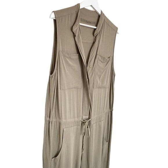 Enza Costa Enza Costa Military Green Jumpsuit Size 27" / US 4 / IT 40 - 7 Thumbnail