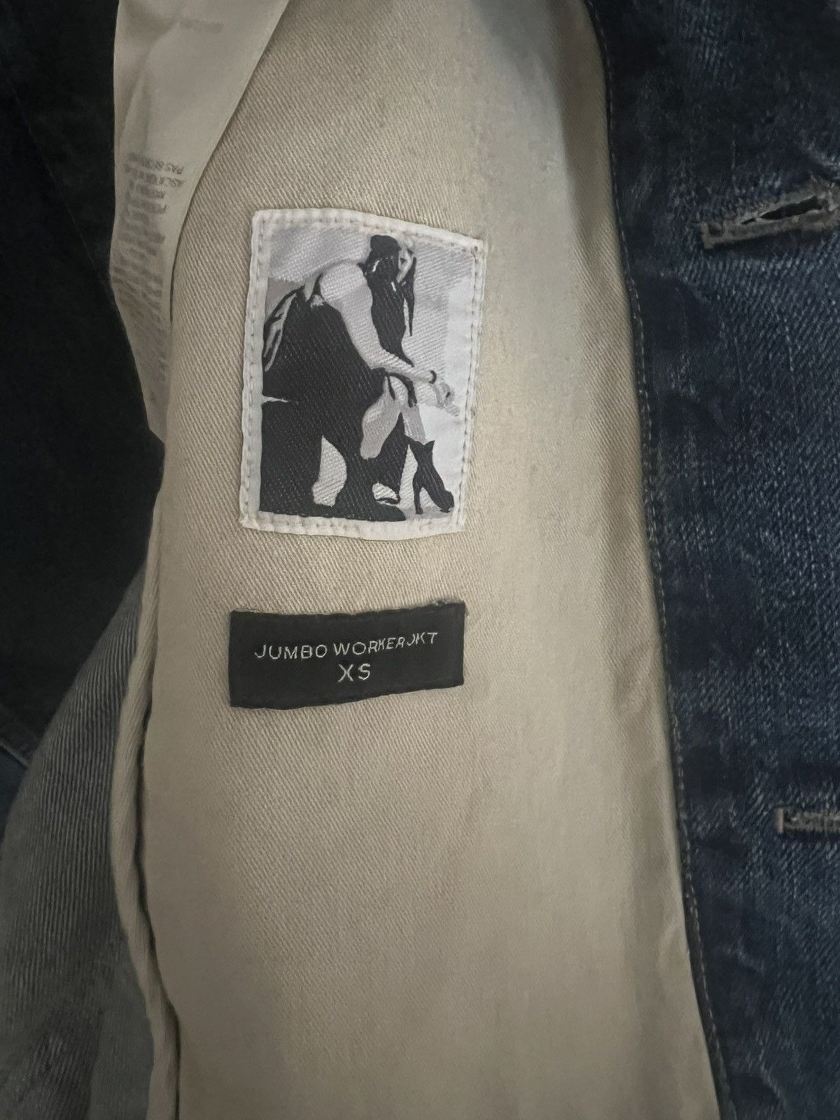 Rick Owens Drkshdw Jumbo denim jacket Size US XS / EU 42 / 0 - 3 Thumbnail
