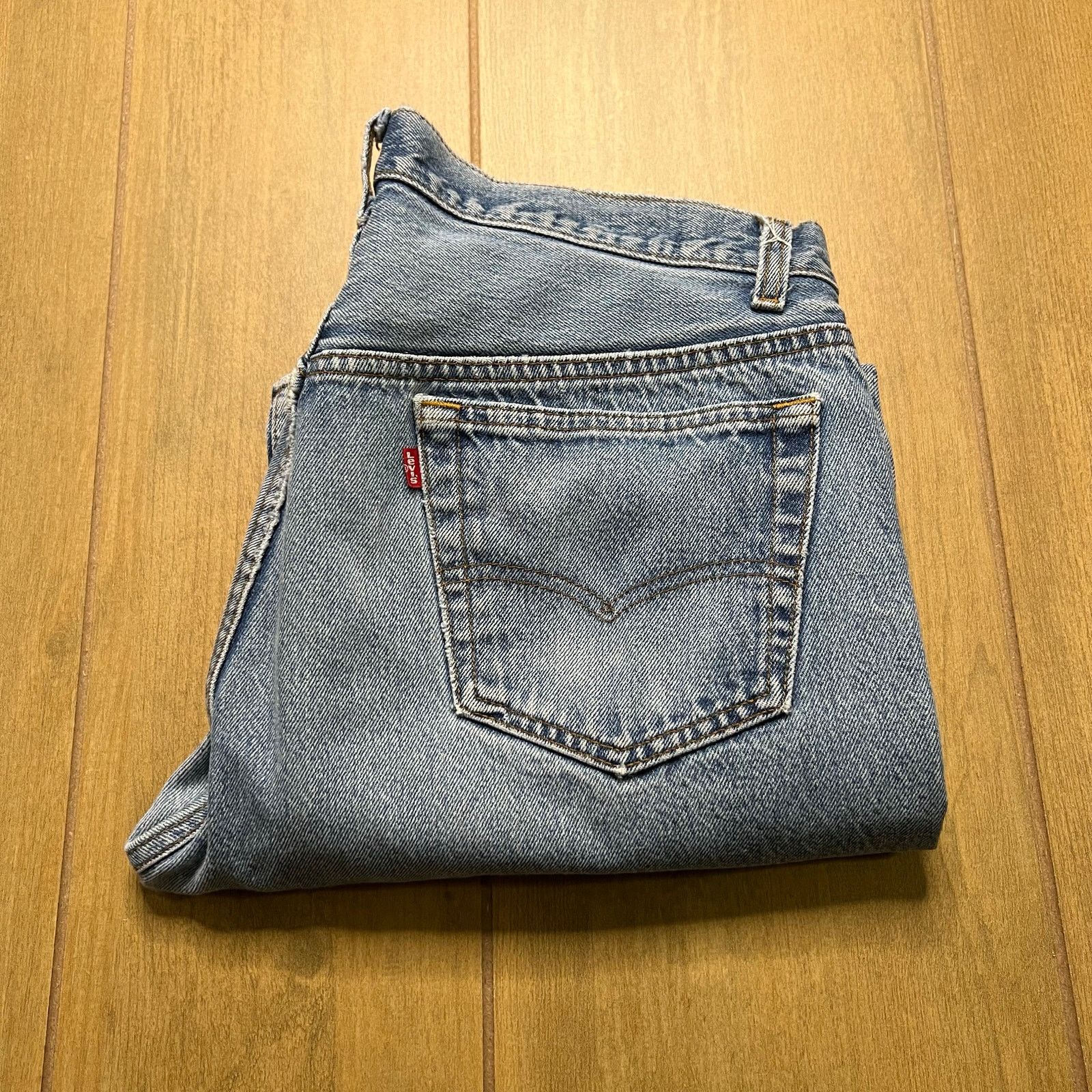 Levi's VTG Levi’s 501 Jeans USA Button Fly Faded Distressed 33x26 Size US 33 - 14 Thumbnail