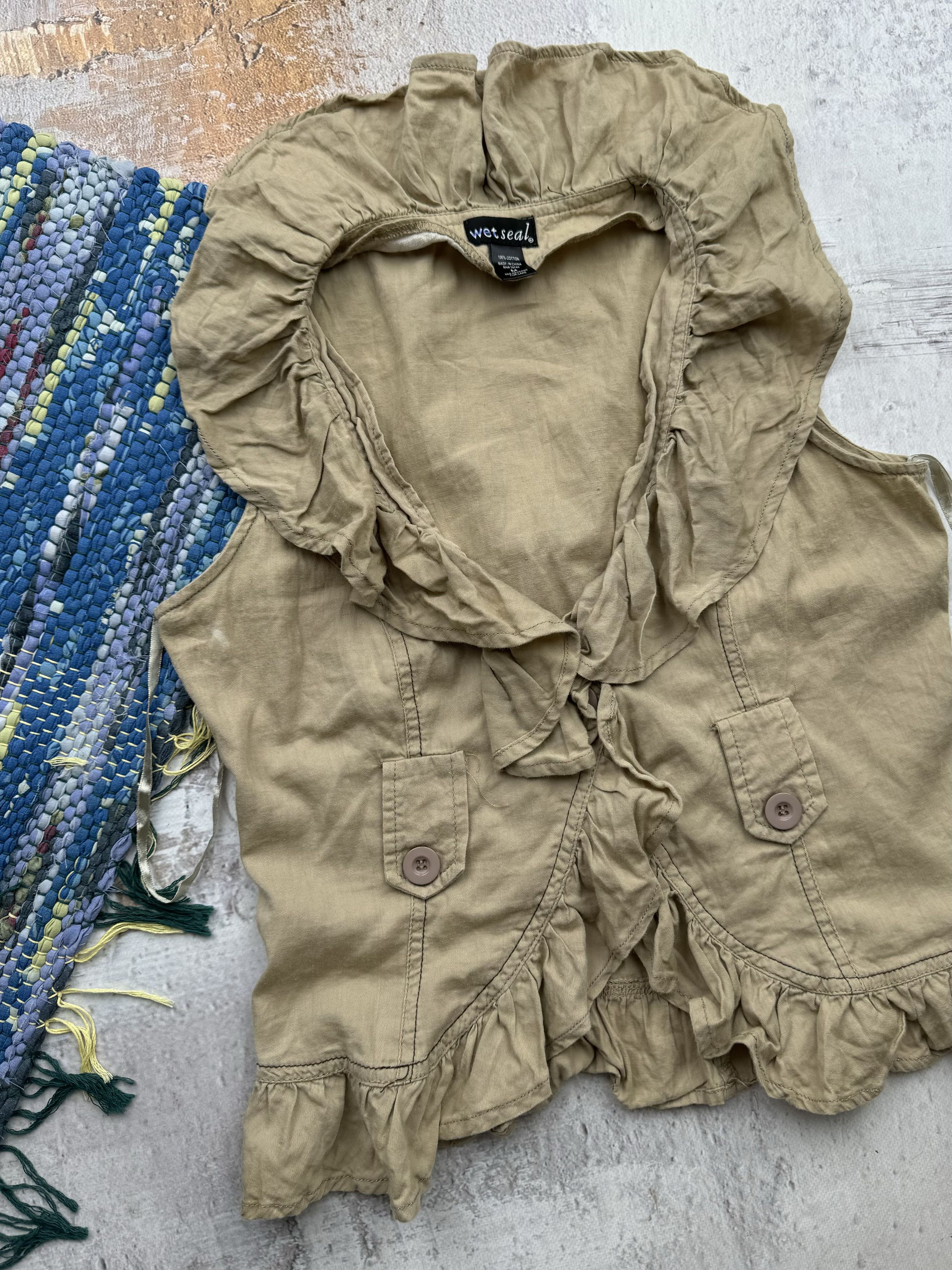 Japanese Brand Vintage Vest Blouse A503D15(104) Size M / US 6-8 / IT 42-44 - 2 Thumbnail