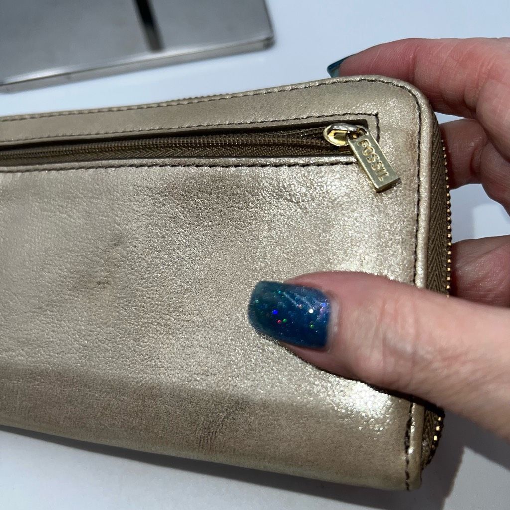 Fossil Fossil Gold Zip Around Wallet/Wristlet Size ONE SIZE - 8 Thumbnail