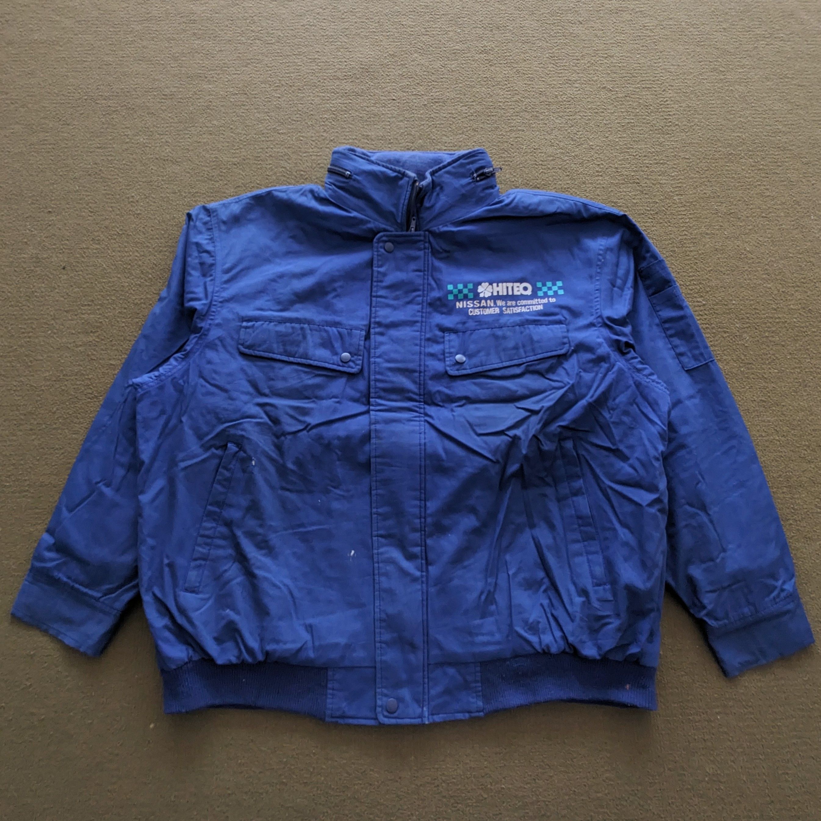 Vintage Vintage NISSAN Racing Team Bomber Sport Jacket Size US XL / EU 56 / 4 - 4 Thumbnail