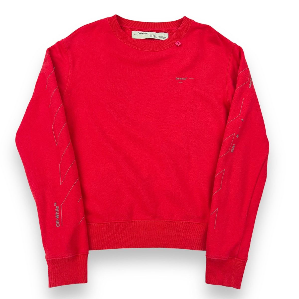 Off-White Off-White Unfinished Arrows Red Sweatshirt Size US S / EU 44-46 / 1 - 2 Thumbnail
