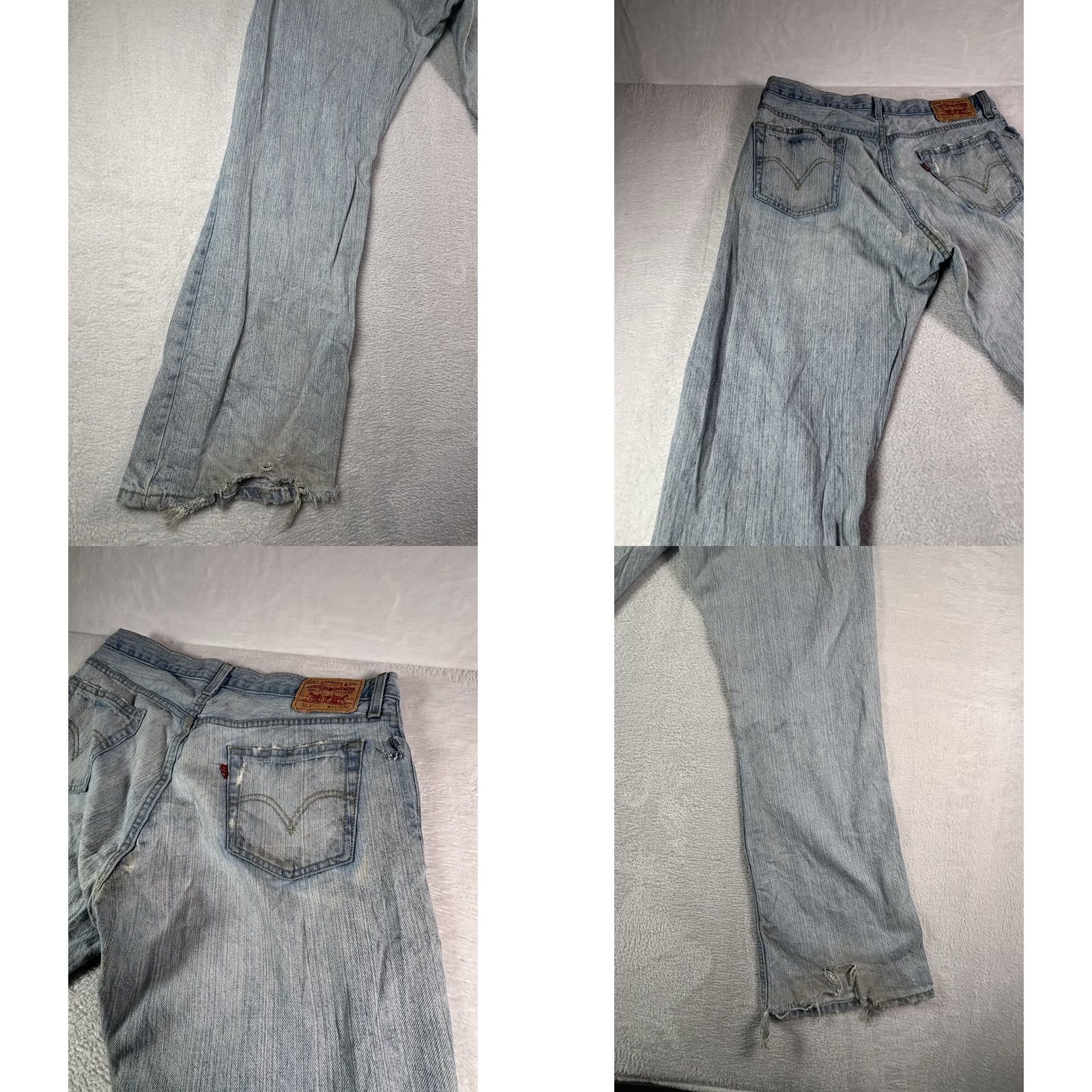 Levi's VINTAGE Levi's 527 Jeans Men's Low Boot Cut 34x30 Light Blue Wash Workwear Size US 34 / EU 50 - 9 Thumbnail