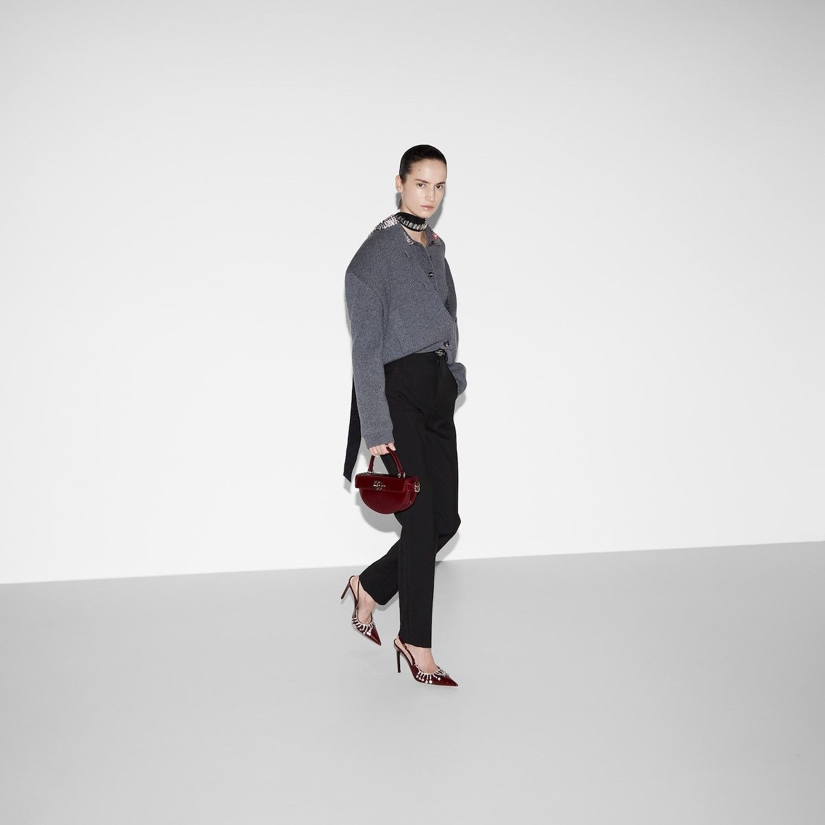 Gucci oc11z1125 Wool Mohair Pant in Black Size 32" / US 10 / IT 46 - 6 Thumbnail