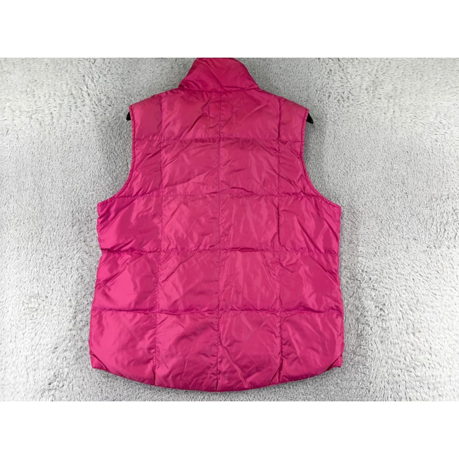 Lands' End Lands' End Vest Women Medium Pink Nylon Shell Insulated Button Up Down Read Size M / US 6-8 / IT 42-44 - 2 Thumbnail
