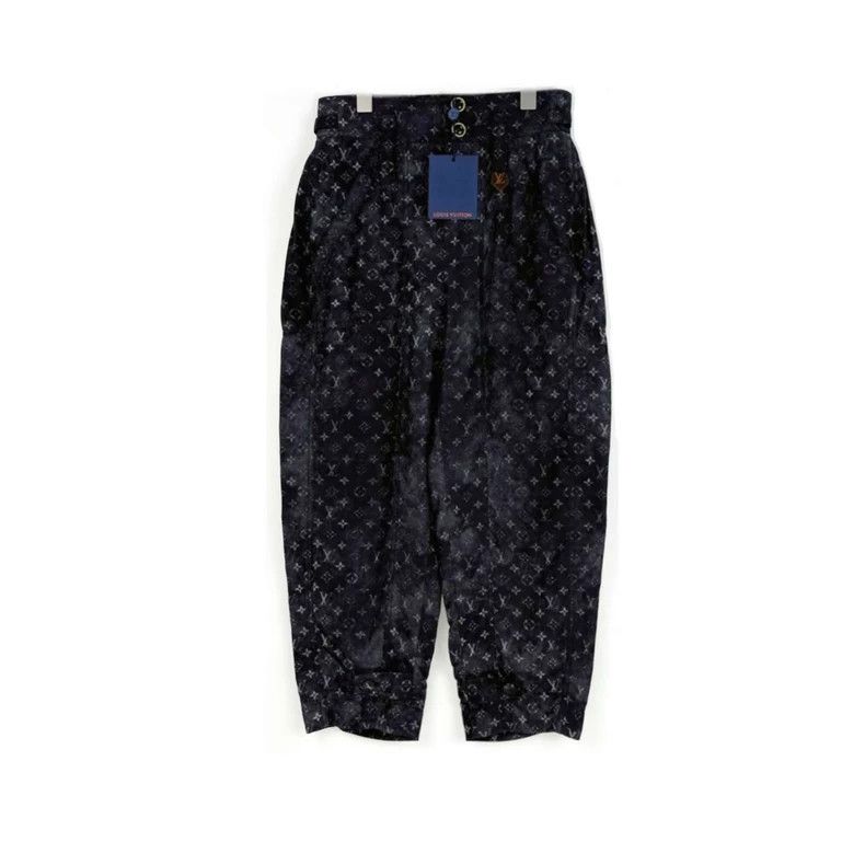 Louis Vuitton Louis Vuitton Dirty black and grey silk cropped pants with Size US 42 / EU 58 - 1 Thumbnail