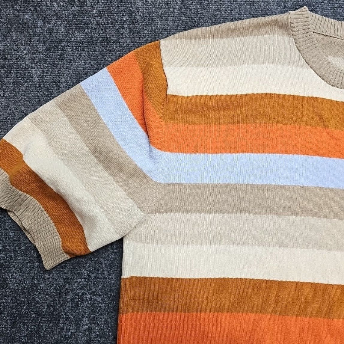 Enyce VINTAGE Enyce Striped Knit Sweater Shirt Men 2XL Earth tones Street Ware Retro Shirt Mens 2XL Size US XXL / EU 58 / 5 - 5 Thumbnail
