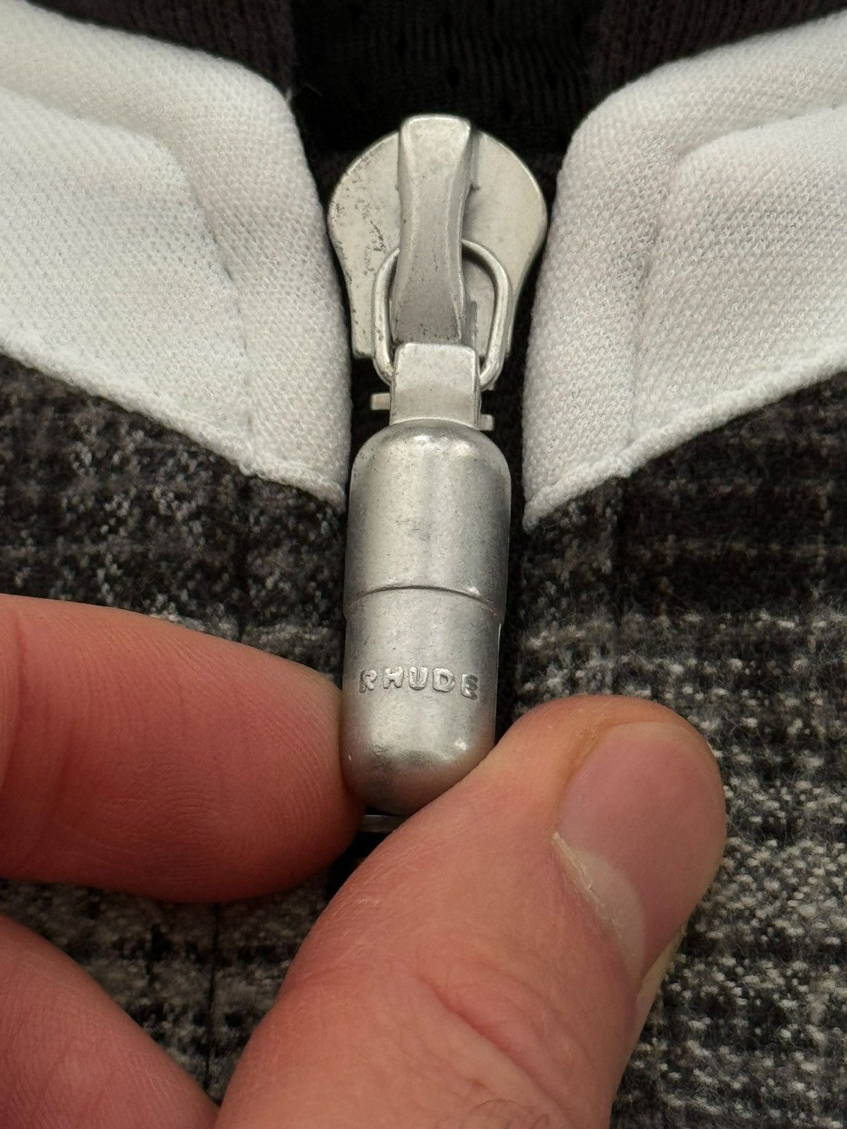 Rhude Hockey Hybrid Zip Up Hoodie Size US L / EU 52-54 / 3 - 7 Thumbnail