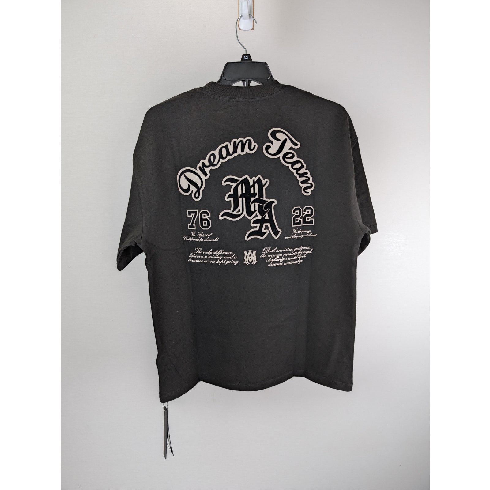 Amiri o1rshd1 Q:2 / Dream Team Oversized Tee T-shirt in Black Size US M / EU 48-50 / 2 - 1 Thumbnail