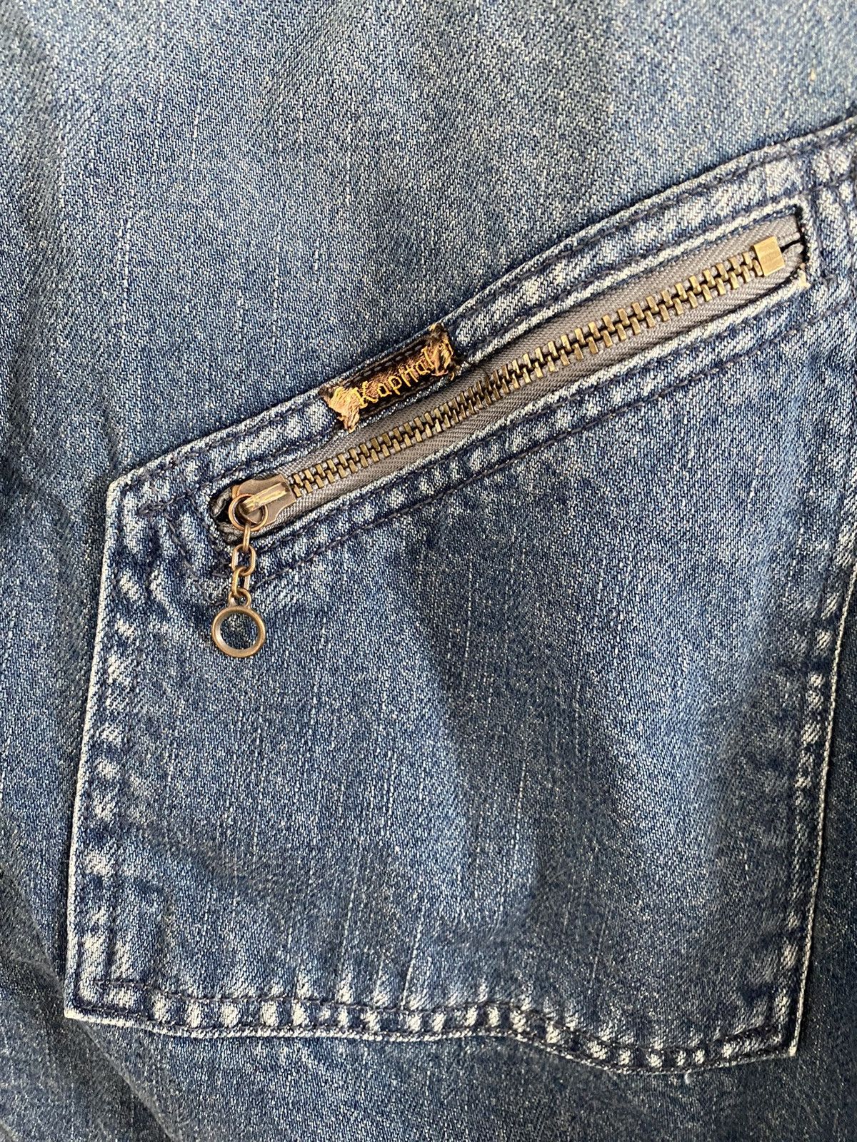 Kapital Kapital 11.5oz denim Bone lining reversible zip up jacket Size US M / EU 48-50 / 2 - 8 Thumbnail