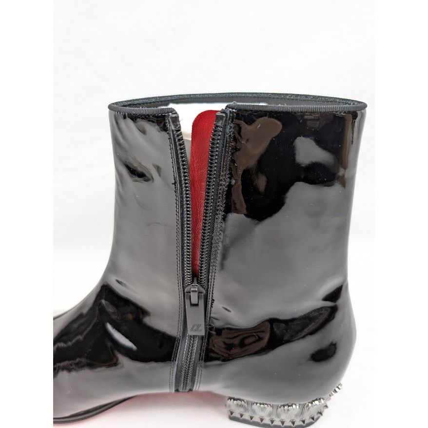Christian Louboutin o1rshd1 Lipsiboot 35mm Patent Leather Boot in Black Size US 12 / EU 45 - 14 Thumbnail