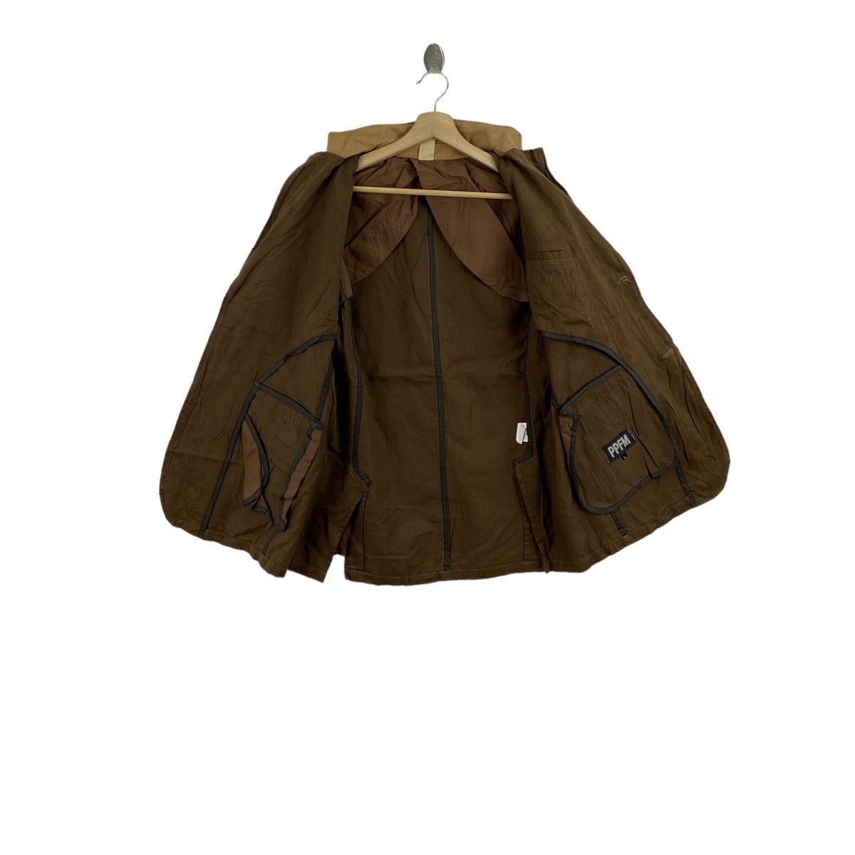 Japanese Brand × PPFM PPFM Japanese Punk Brand Brown Blazer Coat Size US L / EU 52-54 / 3 - 3 Thumbnail