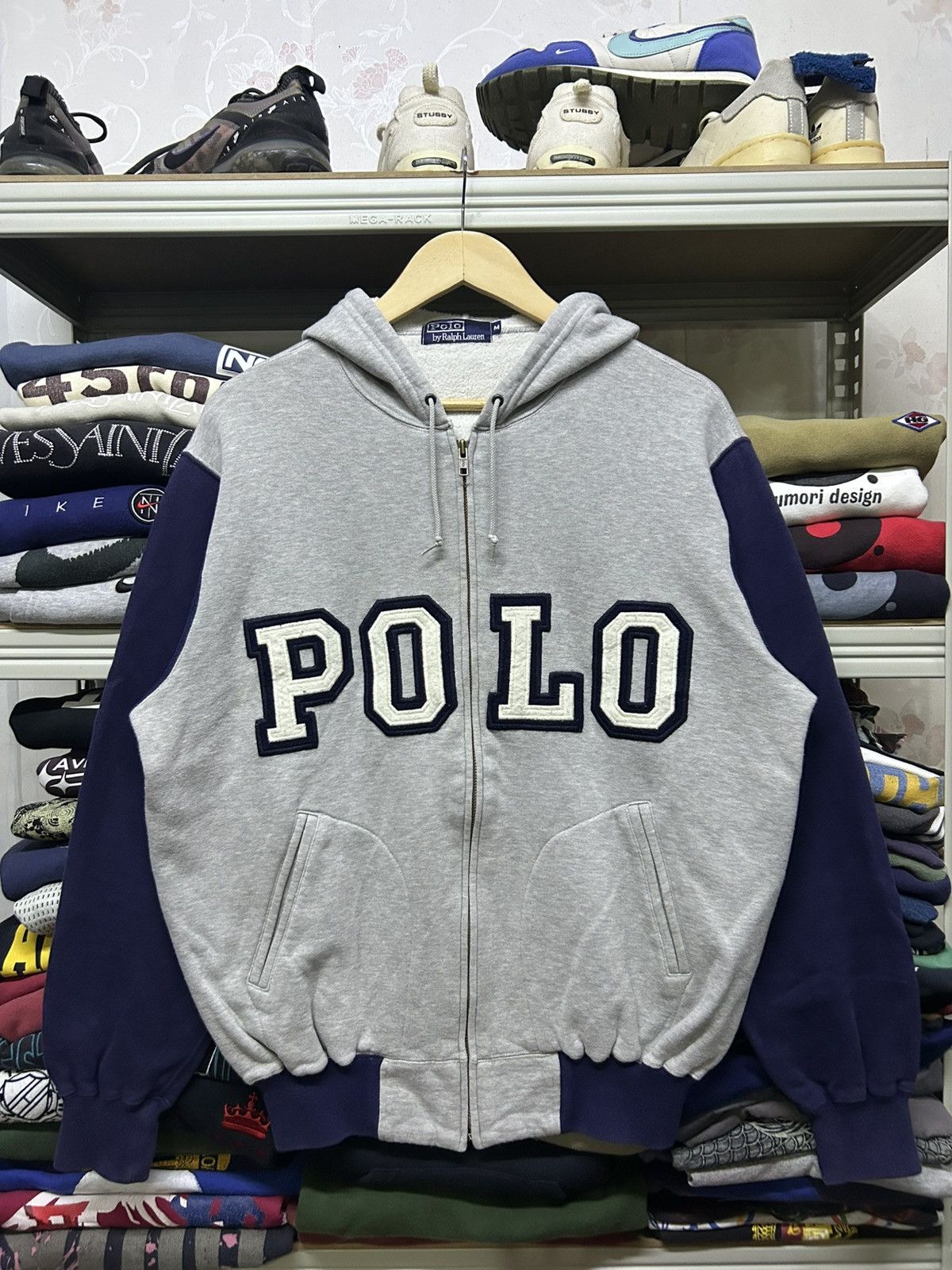 Polo Ralph Lauren Vintage 90s Polo ralph lauren spellout joe pescie hoodie Size US L / EU 52-54 / 3 - 1 Thumbnail