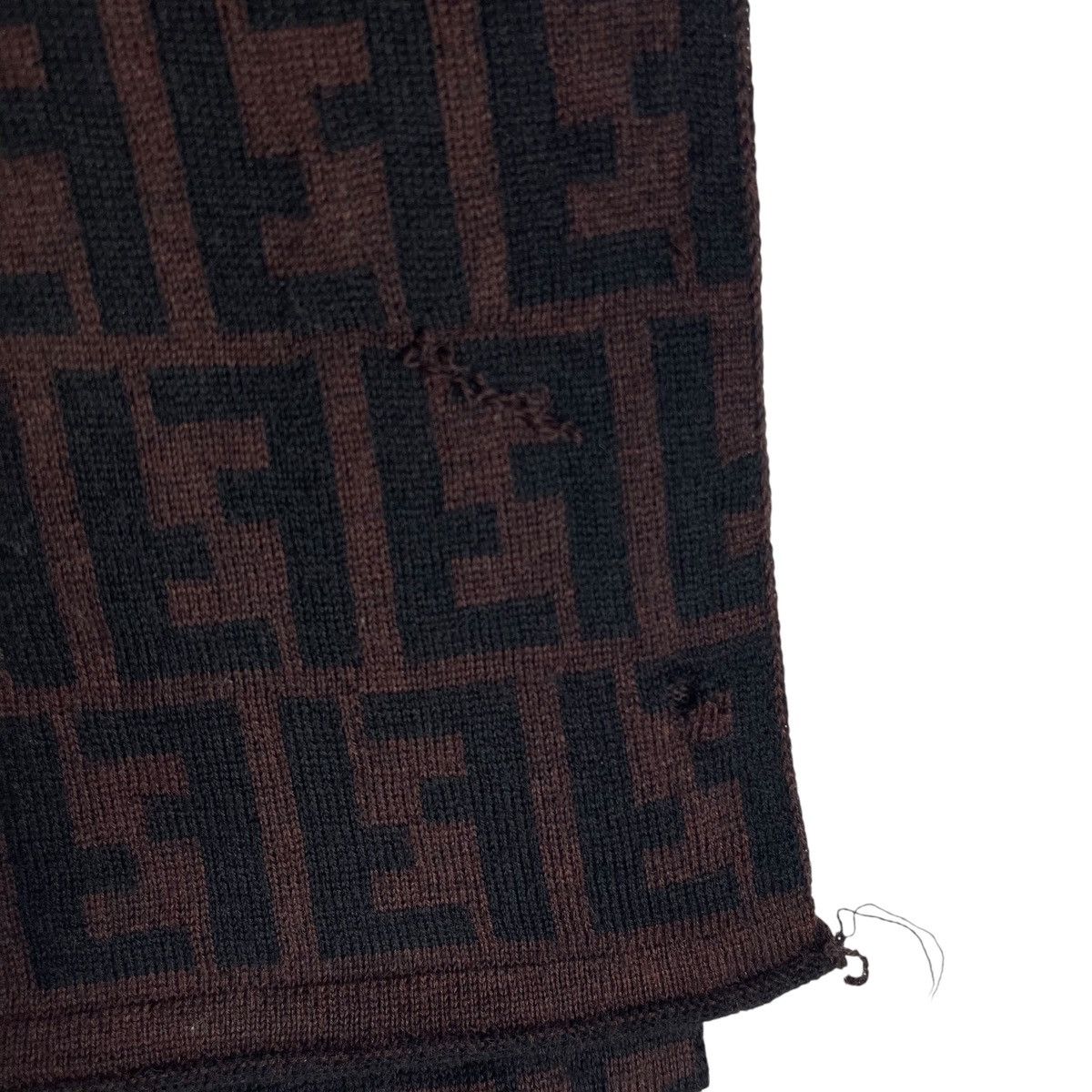 Fendi × Vintage Vintage Fendi Zucca All Over Print Scarf Muffler Size ONE SIZE - 5 Thumbnail