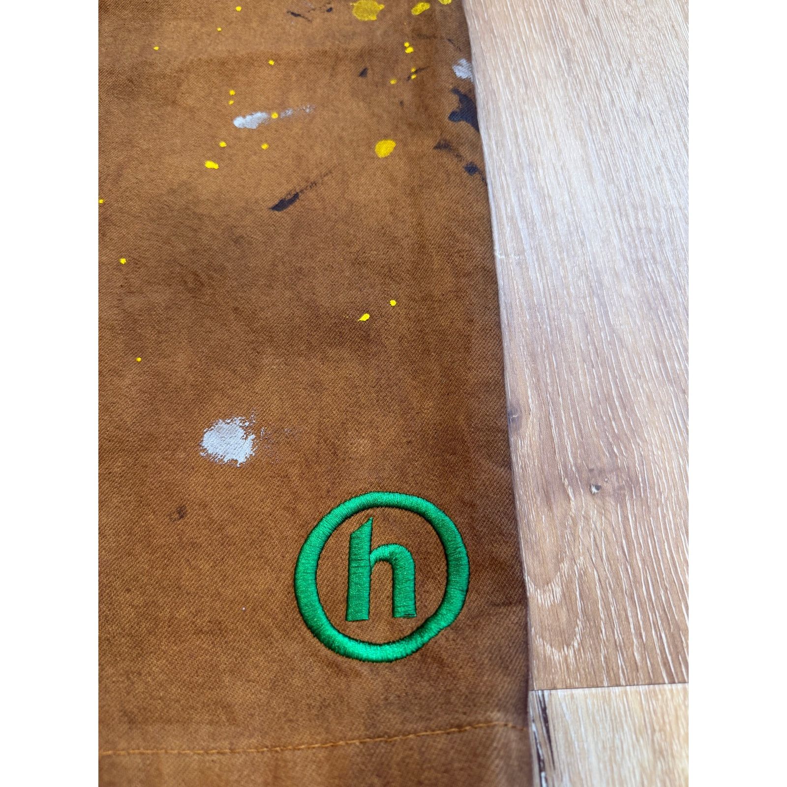 HIDDEN Hidden NY Paint Splatter Jeans Brown Green Logo Size US 34 / EU 50 - 8 Thumbnail