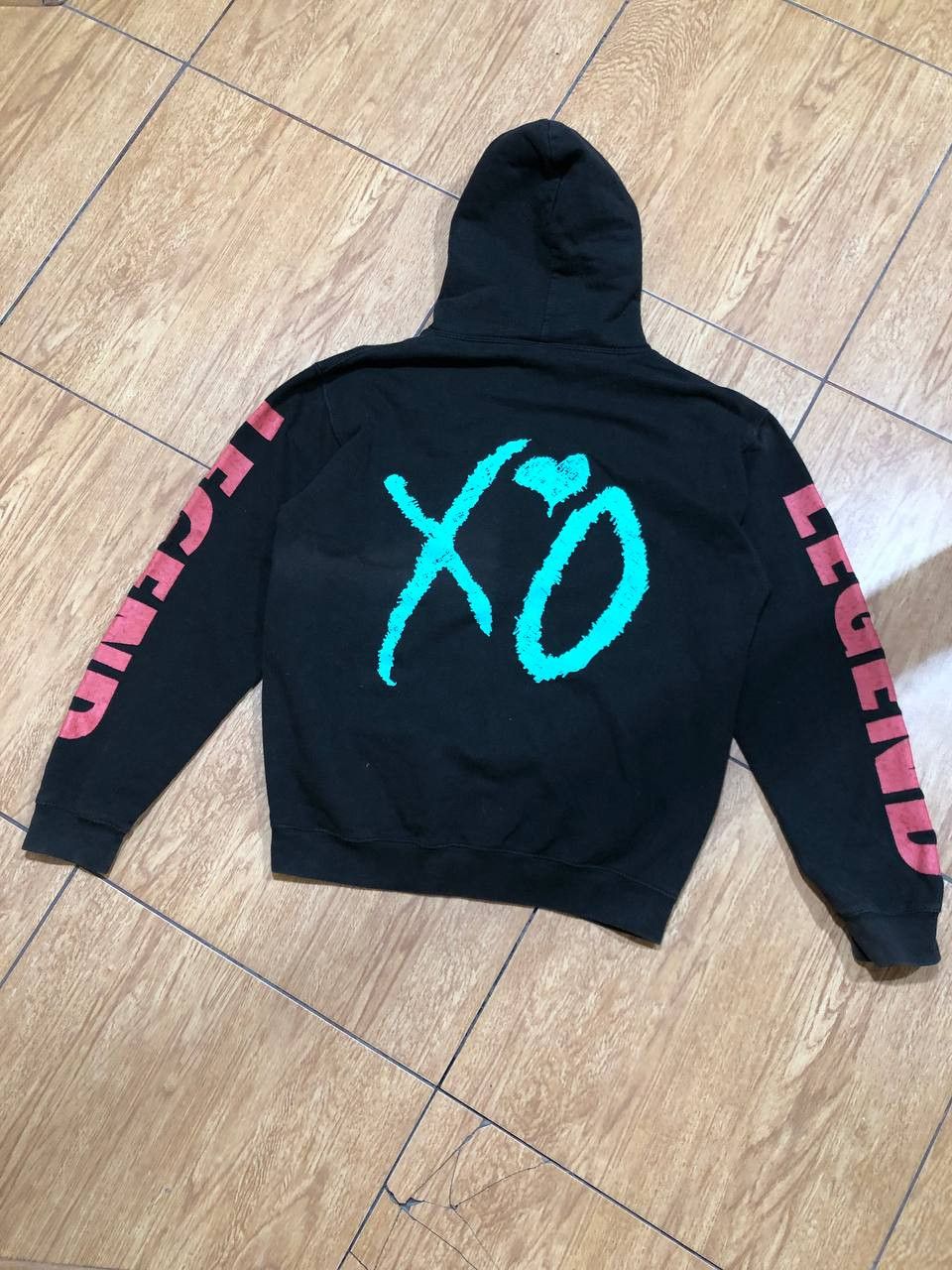 XO vintage streetwear big logo XO Sweatshirt black hoodie Size US M / EU 48-50 / 2 - 4 Thumbnail
