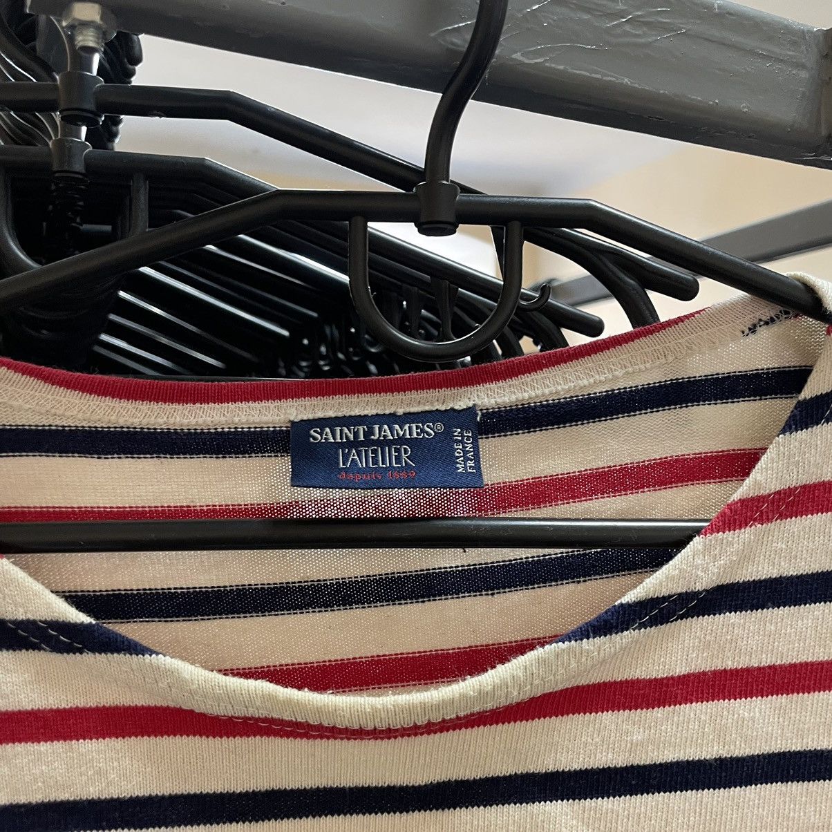 A$AP Rocky × Saint James × Vintage 90s Saint James Asap Rocky Striped Breton Top Long Sleeve Size US L / EU 52-54 / 3 - 4 Thumbnail