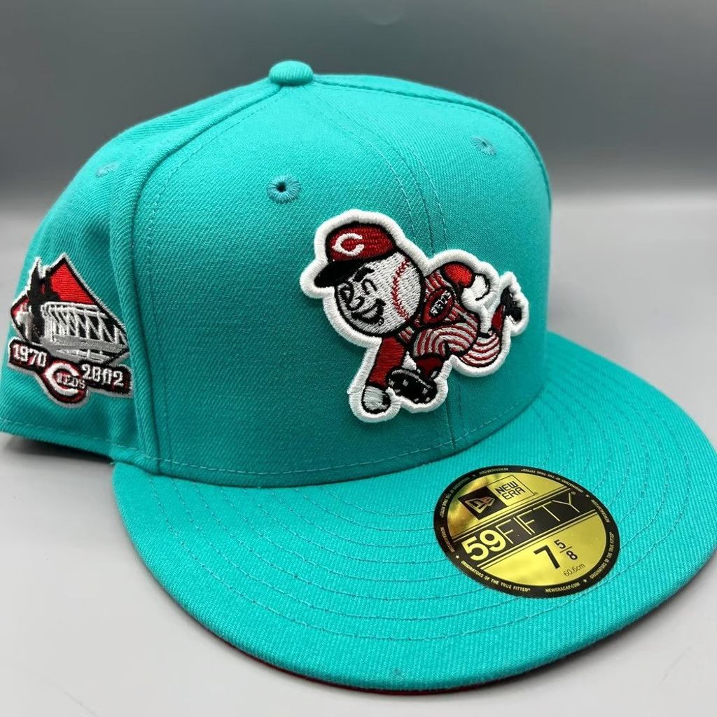 New Era Cincinnati Reds Hat Men 7 5/8 59Fifty New Era Fitted Cap Size ONE SIZE - 1 Thumbnail