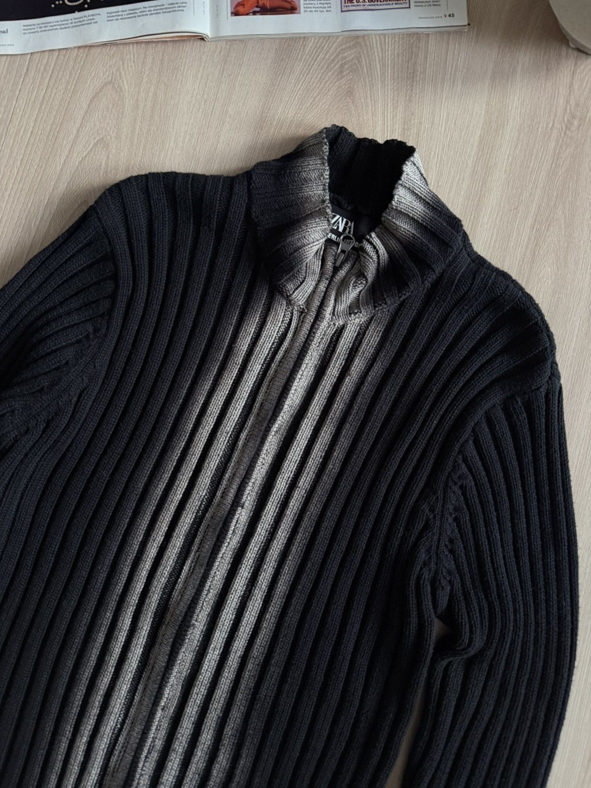 Zara Vintage Zara Man Berlin Edition Zip Sweater Diesel Style Size US M / EU 48-50 / 2 - 6 Thumbnail