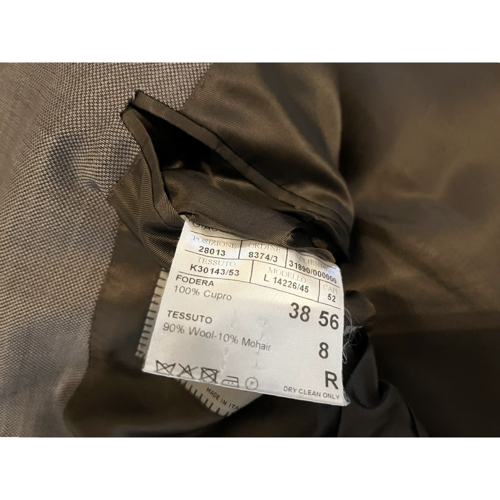 Canali VINTAGE Canali 1934 Travel Wool Mohair Suit Mens 46R Jacket 34x32 Pants Gray 2 Piece Mens Size 34R - 6 Thumbnail