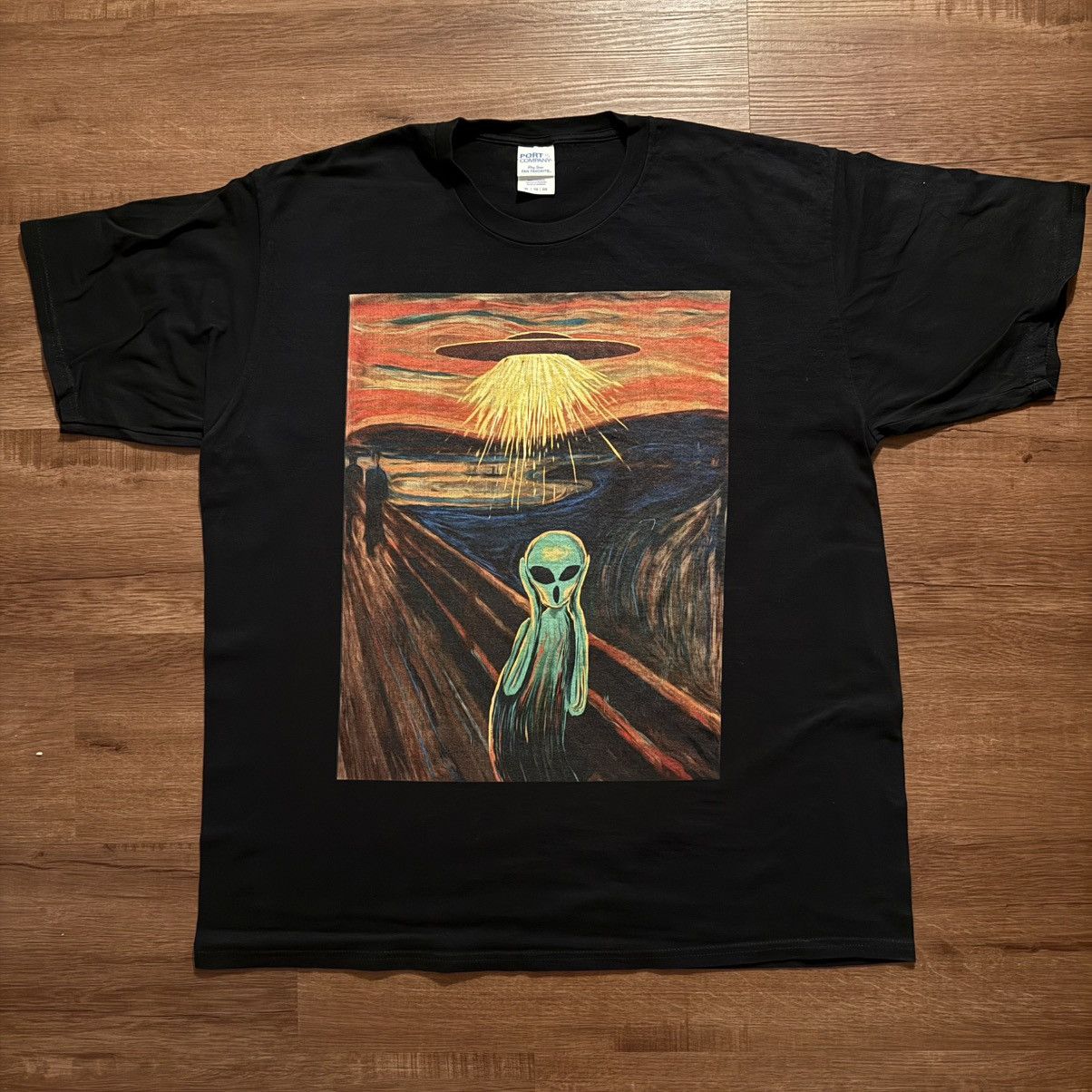 Edvard Munch The Scream Painting Alien Parody Art Size XL