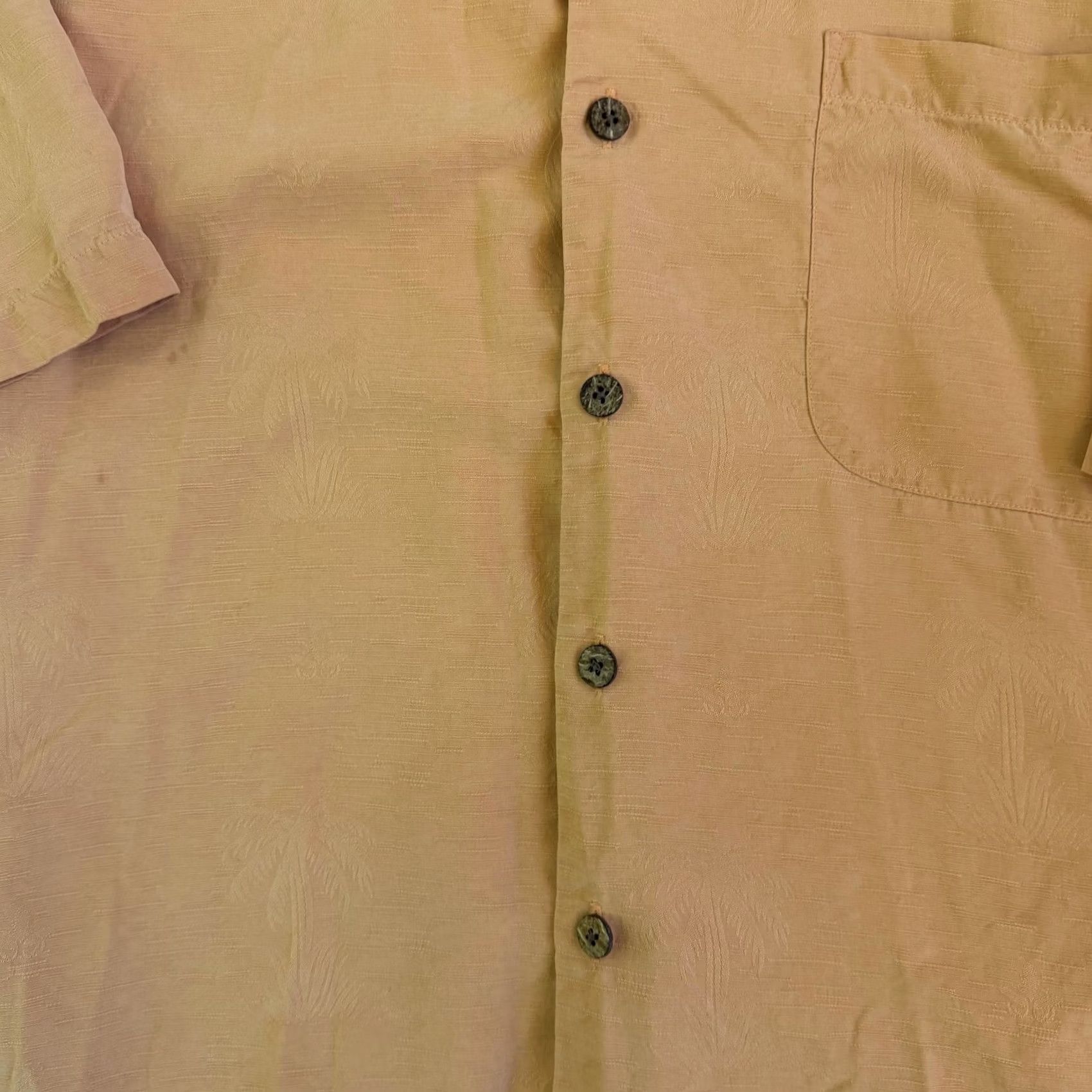Tommy Bahama Tommy Bahama Shirt Mens L Orange Silk Floral Short Sleeve Casual Button-Up Size US L / EU 52-54 / 3 - 2 Thumbnail