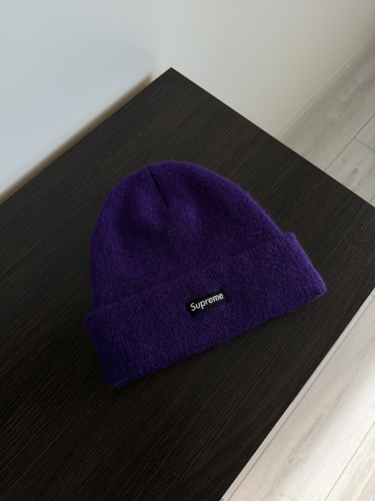Supreme Supreme mohair wool beanie FW18 purple hat Size ONE SIZE - 4 Thumbnail
