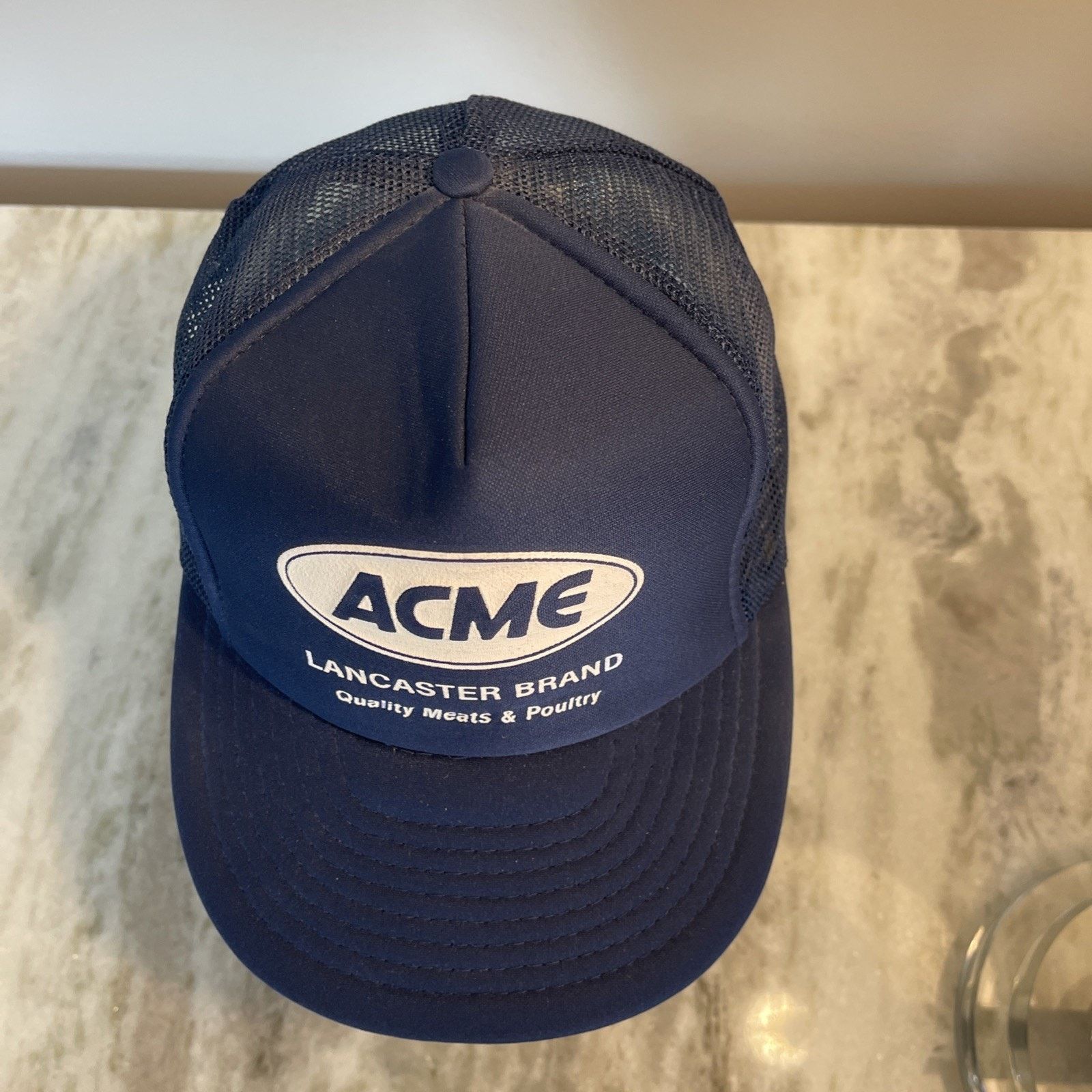 Vintage Vtg 1980’s Trucker Hat Snapback Cap ACME Lancaster Brand 3 Size ONE SIZE - 4 Thumbnail