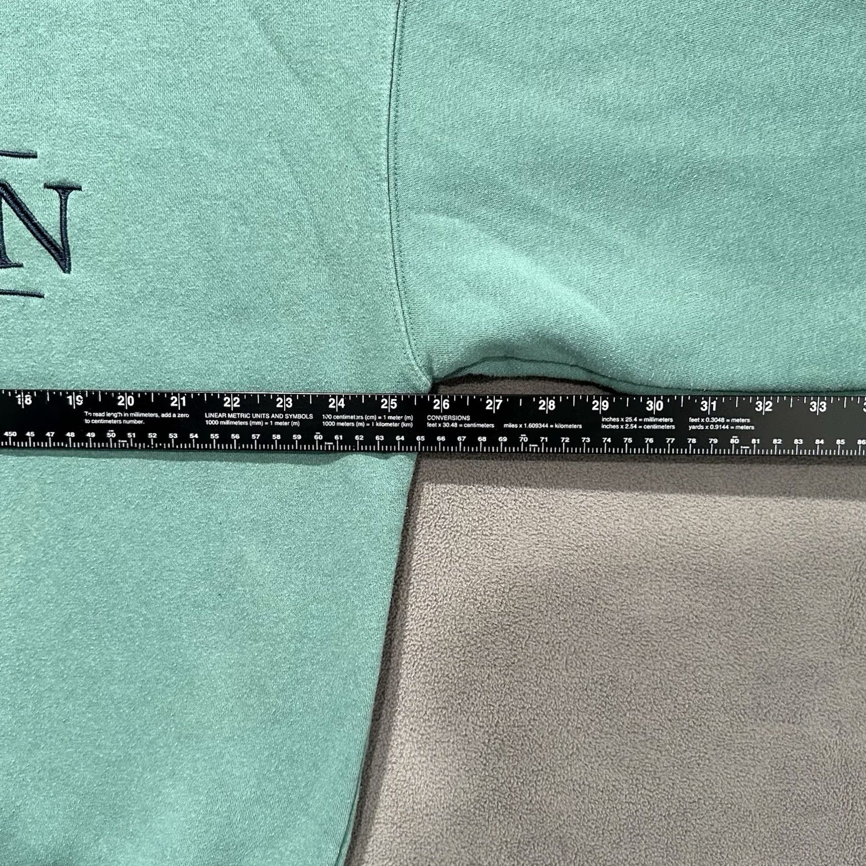 Vintage State of Mine Sweatshirt Womens Large Green Crew London Social Club Embroidered Size L / US 10 / IT 46 - 7 Thumbnail