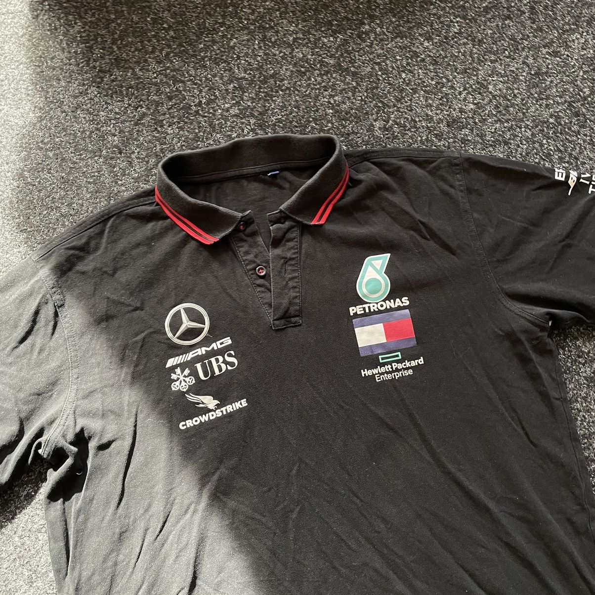 Mercedes-Benz × Vintage Mersedes Benz tommy hilfiger polo moto tee shirt petronas Size US L / EU 52-54 / 3 - 2 Thumbnail