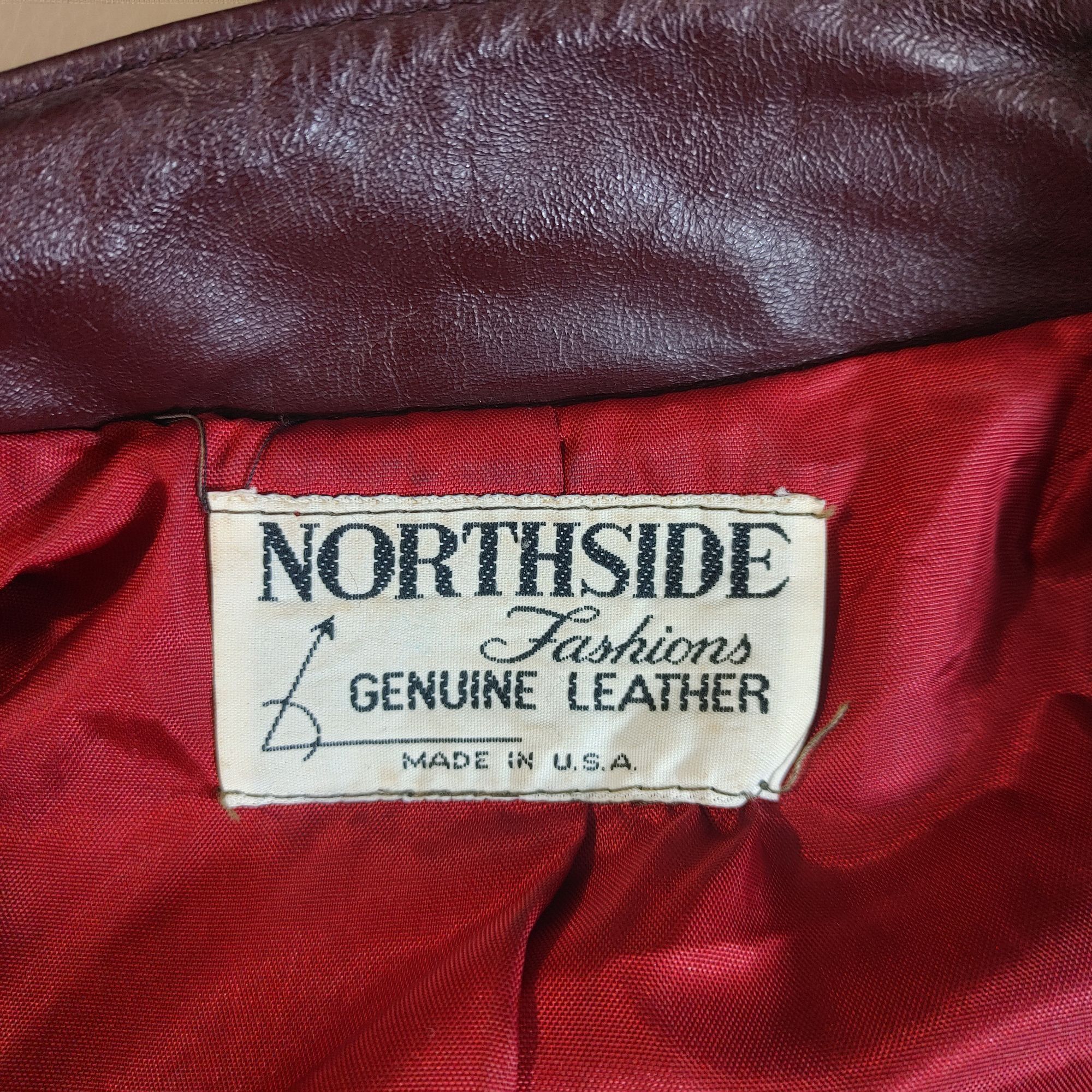 Other Bomber Jacket Northside Fashions Genuine Leather Vintage 19 Size M / US 6-8 / IT 42-44 - 4 Thumbnail