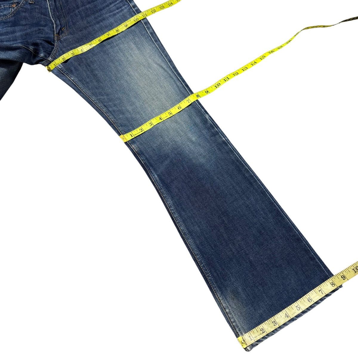 Levi's Vintage Levis 517 Flare Jeans Distressed Hedi Slimane Style Size US 27 - 18 Thumbnail