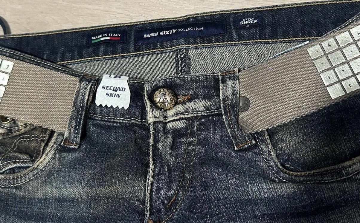 Miss Sixty NEW Vintage Miss Sixty Dirty Shock Skinny Jeans y2k Size 28 Size 28" / US 6 / IT 42 - 19 Thumbnail