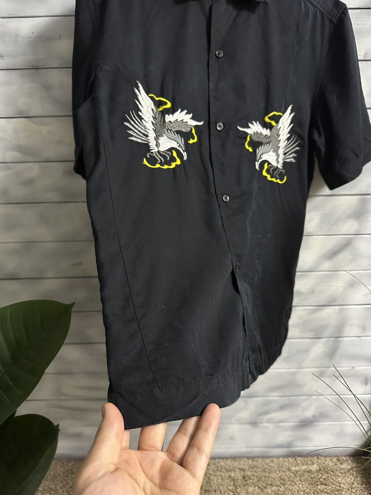 Diesel Rare Shirt Button Diesel Bird Japan Style Big Logo Size US M / EU 48-50 / 2 - 13 Thumbnail