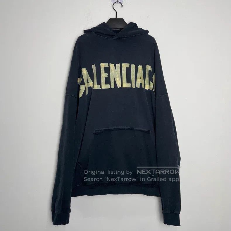 Balenciaga Balenciaga Masking Tape Print Sweatshirt Size US XL / EU 56 / 4 - 1 Thumbnail