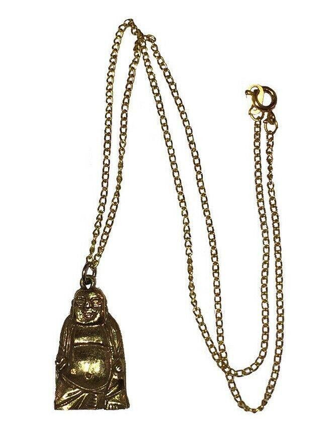 Designer Sitting Buddha Gold Tone Charm Necklace Size ONE SIZE - 2 Thumbnail